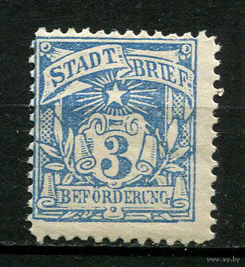 Германия - Мец (B.) - Местные марки - 1896 - Герб 3Pf - [Mi.2] - 1 марка. MNH, MLH.  (Лот 98CK)