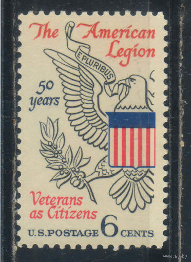 США 1969 50 летие Общества ветеранов Американский легион Герб #979**