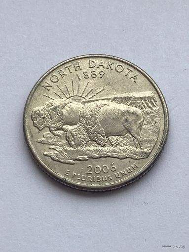 25 центов 2006 г. Северная Дакота, США