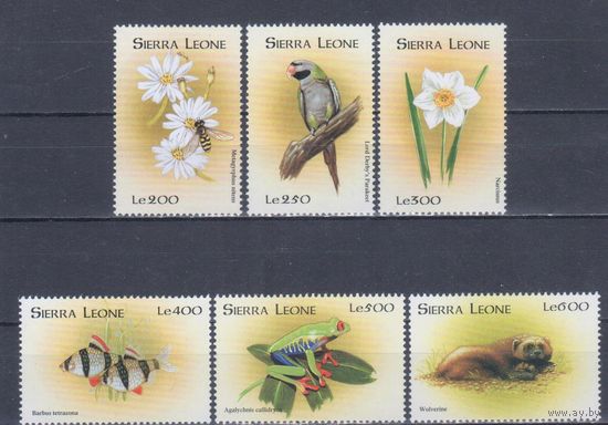 [2244] Сьерра-Леоне 1998. Фауна и флора. СЕРИЯ MNH