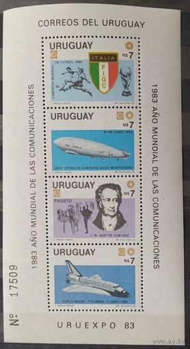 Уругвай 1983 блок URUEXPO 83