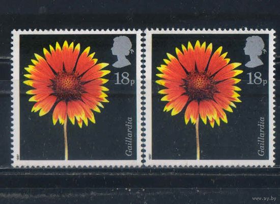 Великобритания 1987 Цветы Гарлардия #1097