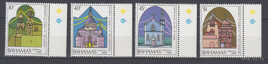 Церкви. Багамы. 1989. 4 марки. Michel N 706-709 (9,0 е)