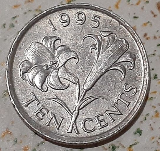 Бермуды 10 центов, 1995 (7-3-70)