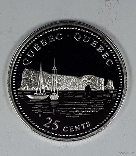 Канада 25 центов 1992 125 лет Конфедерации Канада - Квебек