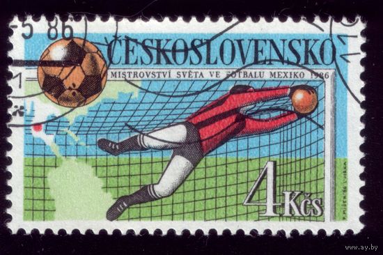 1 марка 1986 год Чехословакия 2862