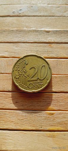 20 евроцентов 2002 год Германия F