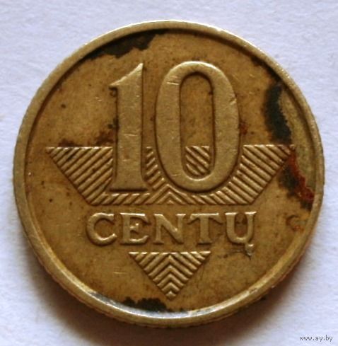 10 центов 1998 Литва