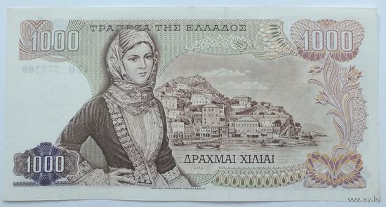 Греция 1000 Драхм 1970 , XF+, 601
