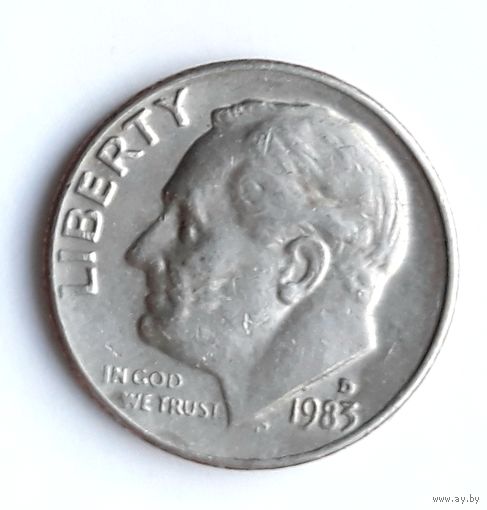 США 10 центов 1983 г. D