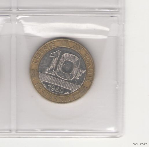 10 франков 1989. Возможен обмен