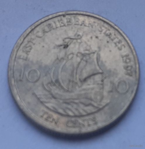Восточные Карибы 10 центов, 1997 (1-4-50)
