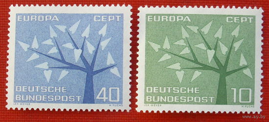 Германия. ФРГ. Европа. ( 2 марки ) 1962 года.
