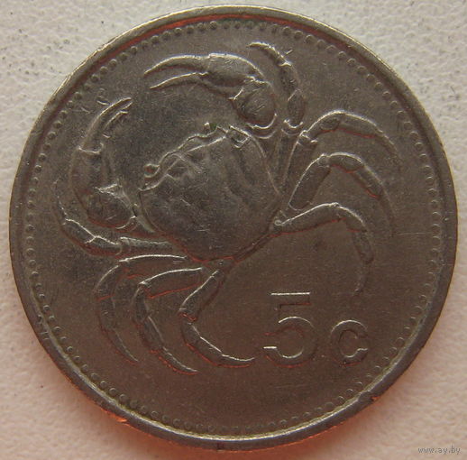 Мальта 5 центов 1986 г. (gl)