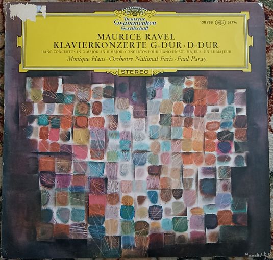 Maurice Ravel - Monique Haas. Orchestre National Paris, Paul Paray – Klavierkonzerte G-dur / D-dur.