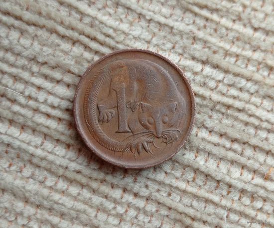 Werty71 Австралия 1 цент пенни 1966  Опоссум