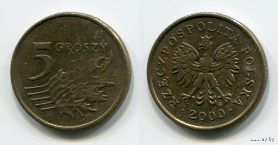 Польша. 5 грошей (2000)
