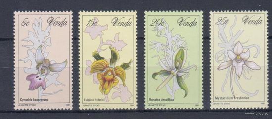 [1472] Венда ЮАР 1981. Флора.Цветы.Орхидеи. СЕРИЯ+БЛОК MNH