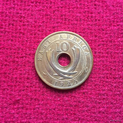Британская Восточная Африка 10 центов 1925 г.
