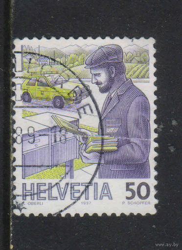 Швейцария 1987 Почтальон Стандарт #1343