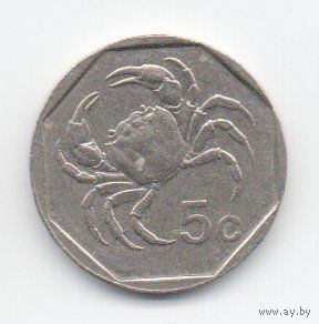 5 центов 1991. Мальта