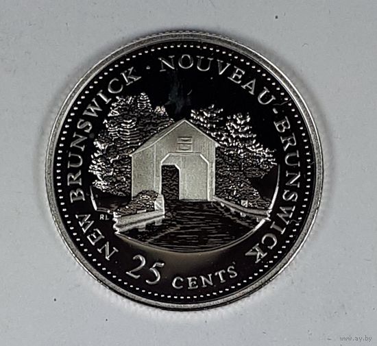 Канада 25 центов 1992 125 лет Конфедерации Канада - Новый Бронсвик