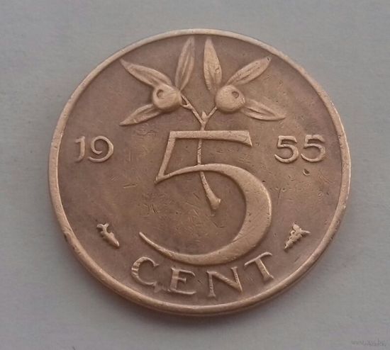 5 центов, Нидерланды 1955 г.