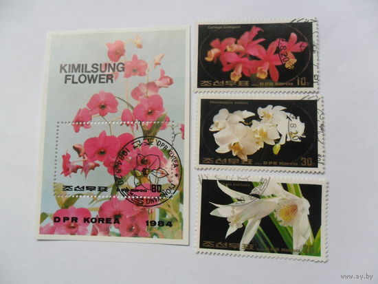 Корея, цветы 1984г