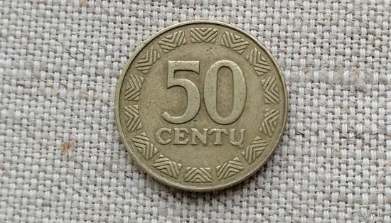 Литва 50 центов 2000