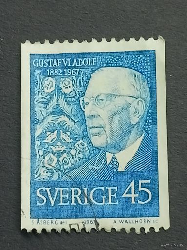 Швеция 1967. 85 лет со дня рождения Густава VI Адольфа