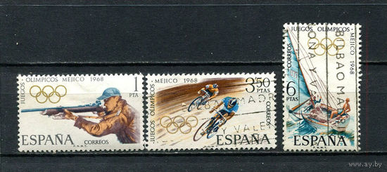 Испания - 1968 - Летние Олимпийские игы - 3 марки. Гашеные.  (Лот 22EK)-T7P14