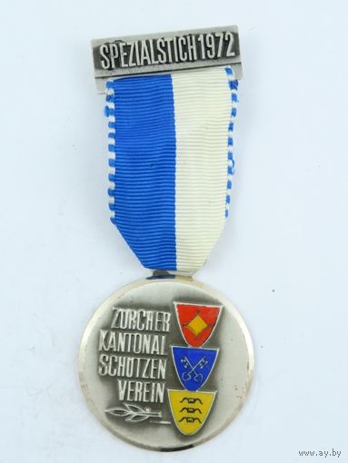 Швейцария, Памятная медаль 1972 год.  (1484)