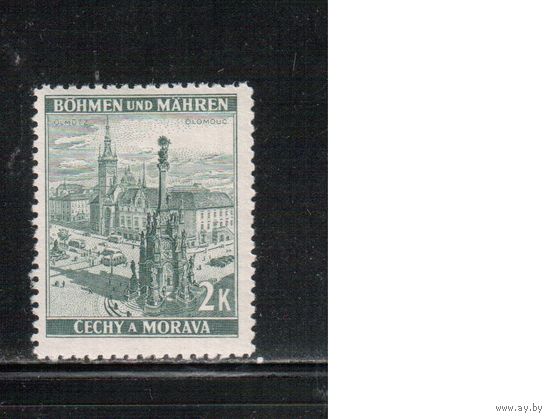 Германия(Оккупация Боснии и Моравии)-1939,(Мих.31 ) **  , Стандарт, Война,Архитектура,Оломоуц