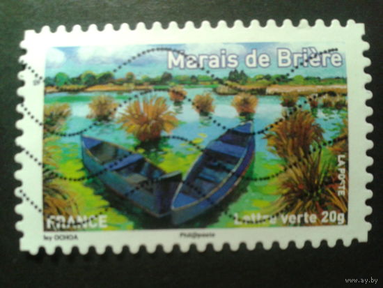 Франция 2013 озеро, лодки