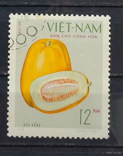 Вьетнам (Демократическая республика Вьетнам).1970.Овощи и фрукты, бахчевые культуры, дыня (1 марка)