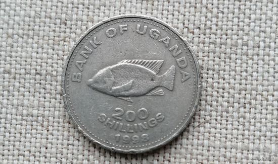Уганда 200 шиллингов 1998/фауна/рыба
