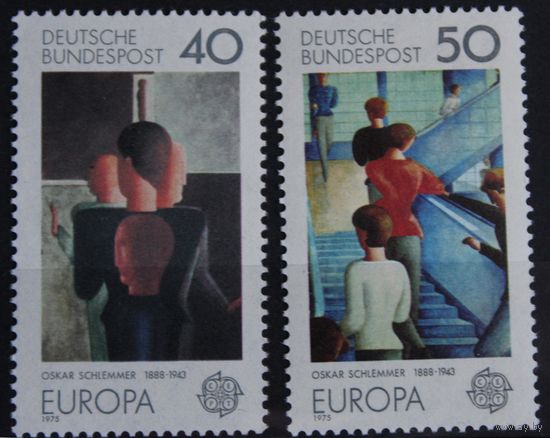 Картины (EUROPA), Германия, 1975 год, 2 марки