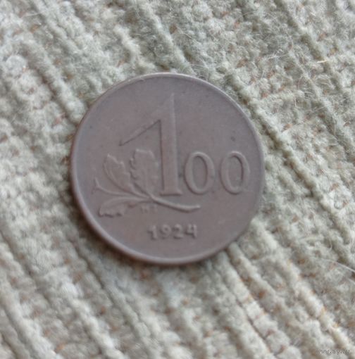 Werty71 Австрия 100 крон 1924 Орёл