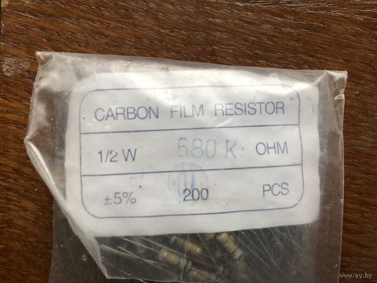 Резисторы углеродистые CF-25 (С1-4) 0.25 Вт, 680 Ом, 5%