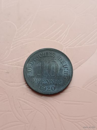 Германия 10 пфенингов 1920 г(6)