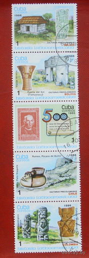 Куба. История латинской америки. ( Сцепка ) 1986 года. 10-14.