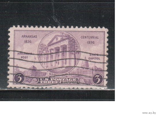 США-1936, (Мих.387), гаш.    , Штат Арканзас (одиночка)