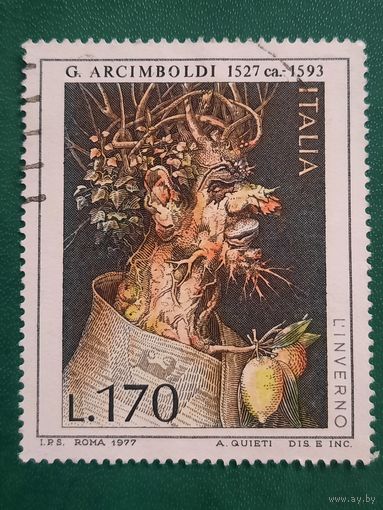 Италия 1977. Искусство G. Arcimboldi 1527-1593