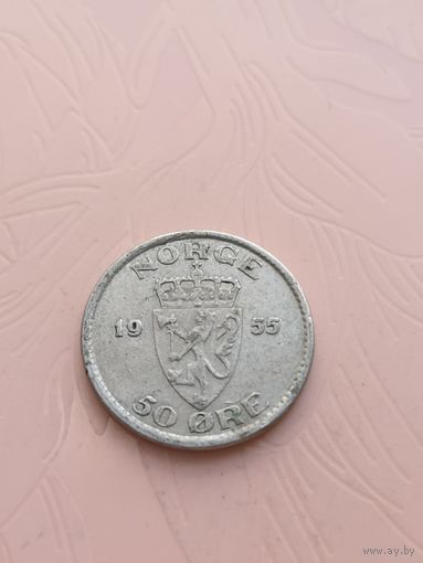 Норвегия 50 эре 1955г(11)