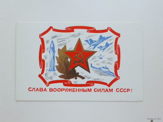 Адашев слава вооруженным силам СССР 1987  10Х15,5  см