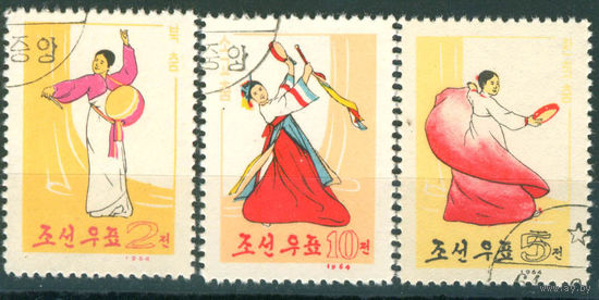 КНДР 1963 Народные танцы серия 3м гаш