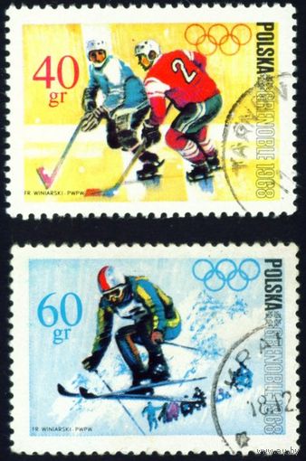 X зимние Олимпийские игры Польша 1968 год 2 марки
