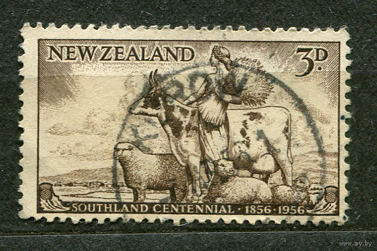 Домашние животные. Сельское хозяйство. Новая Зеландия. 1956