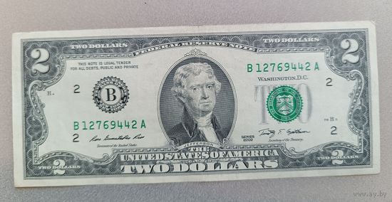 США.2 доллара 2009г.