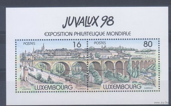 [655] Люксембург 1998. Мост. БЛОК MNH